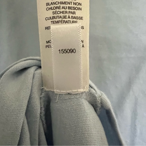 Chico's Women's Sequin Stripe Blouse Top 3/4 Sleeve‎ Pullover Blue Size 1 US M 8 - Picture 6 of 7